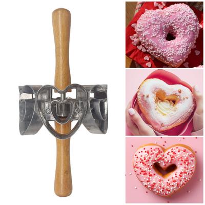 Форма для пончиков из нержавеющей стали, 6-гнездная форма для выпечки круглого печенья