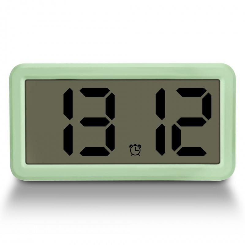 Цифровой будильник с питанием от батареек, отображение времени и даты, настольные часы с функцией повтора сигнала 12/24 ч, настенные ЖК-часы с батареей CR2032