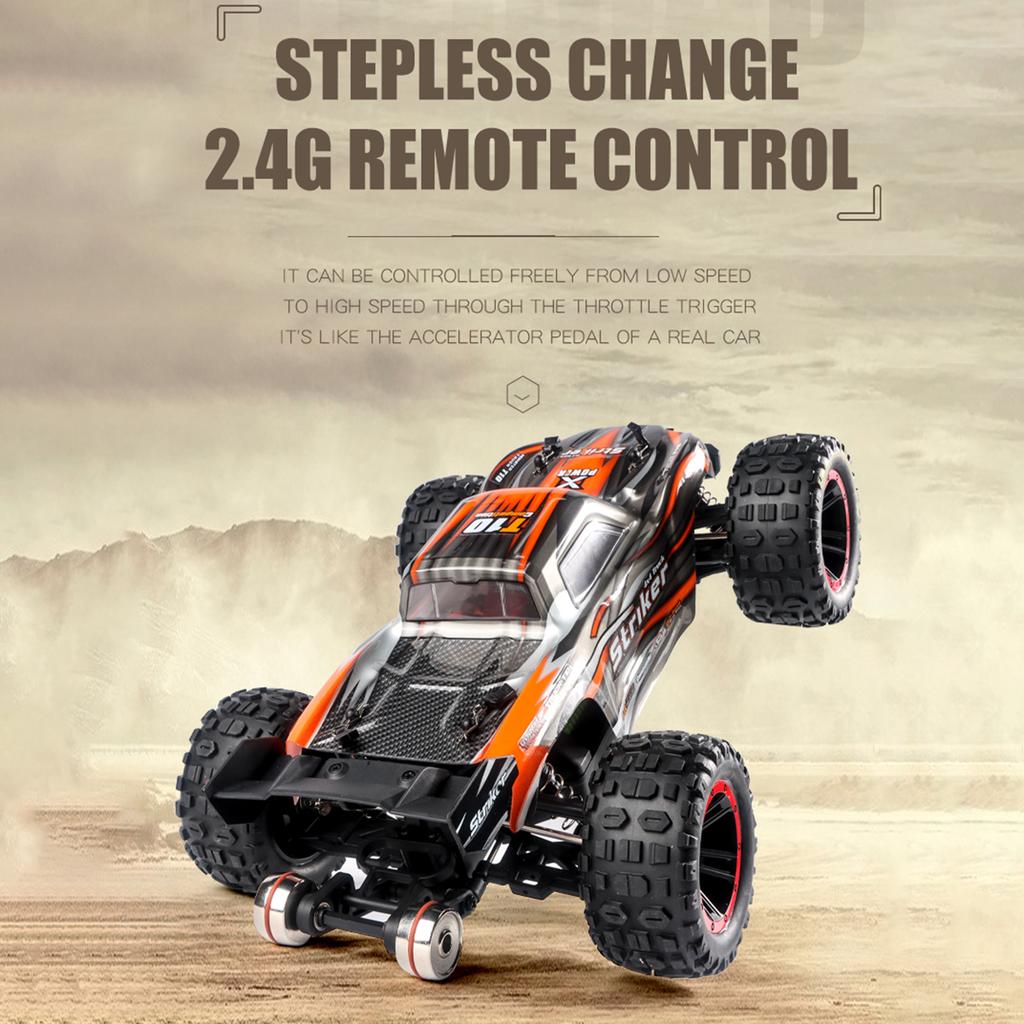 Автомобиль с дистанционным управлением, 1:14 4WD, 2,4 ГГц, грузовик с дистанционным управлением, скоростной внедорожник, 75 км/ч, игрушечный автомобиль