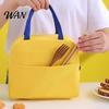 Reusable Food Container for Picnic Yellow Duck Insulated Lunch Bag, Durable Waterproof Oxford Cloth Thermal Everyday Essentials Outdoors Tote,