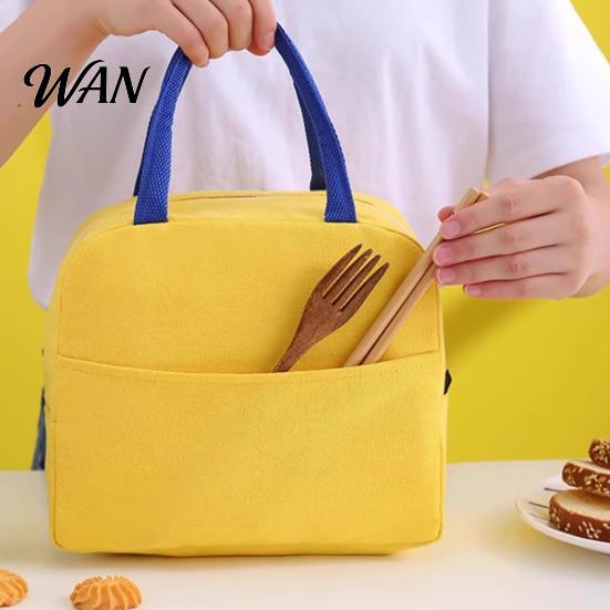 Reusable Food Container for Picnic Yellow Duck Insulated Lunch Bag, Durable Waterproof Oxford Cloth Thermal Everyday Essentials Outdoors Tote,