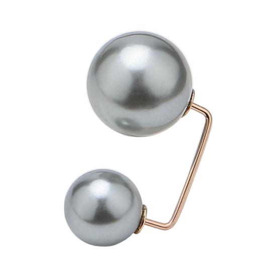 Clothes Brooch Classic Simple Graceful Fine Workmanship Fixed Clothes Simulation Pearl Pin for Dating