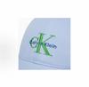 Calvin Klein  Jeans Signature Script Cotton Twill Baseball Cap, Calvin Klein Letter Embroidery Curved  Blue Minimal Casual Sun Hat 4G5004G-CDN