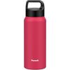 The-peacock Термос Индустрия (Павлин) Бутылка для воды Peacock, 600 мл, Изолированная, с ручкой, Совместима со спортивными напитками, 0,6 л, Красная, AKR-60 R