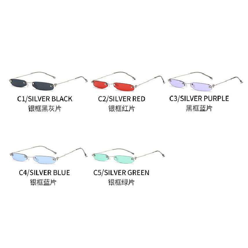 Small frame sunglasses, rimless sunglasses, ultra-lightweight mini glasses