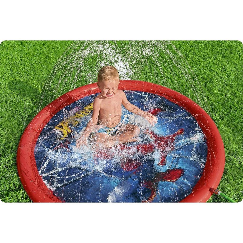 Inflatable Paddling Pool With Spider-Man Fountain 165 Cm Bestway 98792