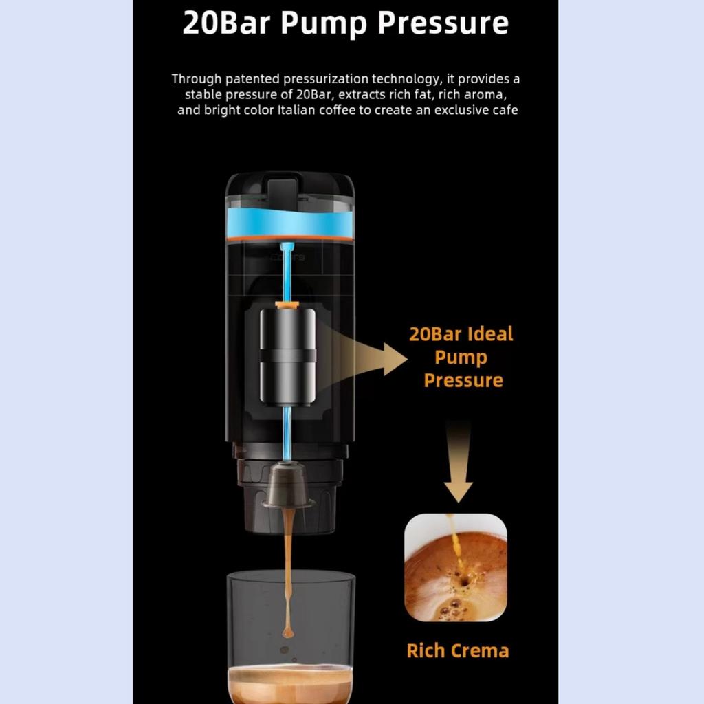 Беспроводное Отопление Автоматическая Кофемашина Эспрессо Молотый Кофе Кофейная Капсула Автомобиль На открытом воздухе