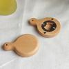 Solid Wood Bottle Opener with Handle Round Refrigerator Magnets Ergonomic Grip Beer Opener for Home Commercial Use