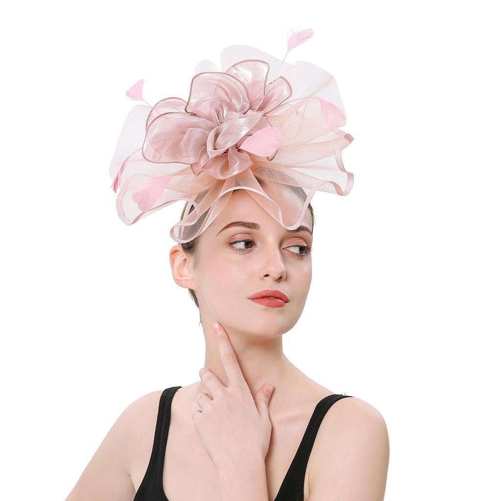 Женщины Девушки Сетка Чародеи Шляпа Коктейльная Вечеринка Оголовье Головной Убор Свадебная Шляпа