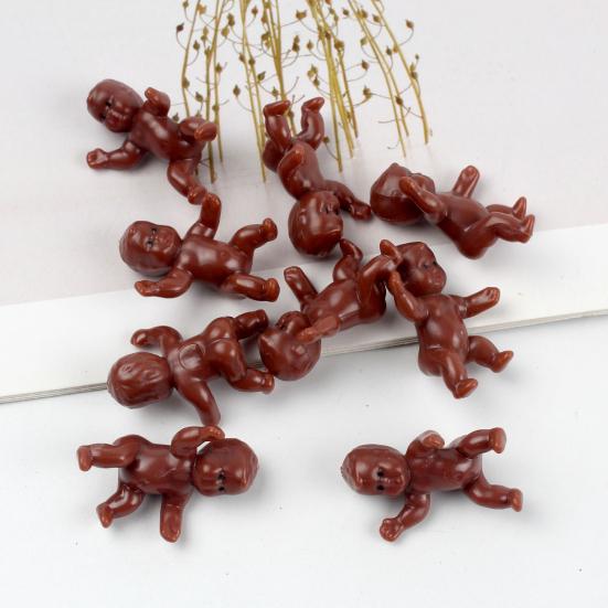 10 Pcs Baby Ornaments Baby Figurine Reusable Smooth Baby Shower Gift Mini Plastic Mini PVC Babies Party Decoration Ornaments