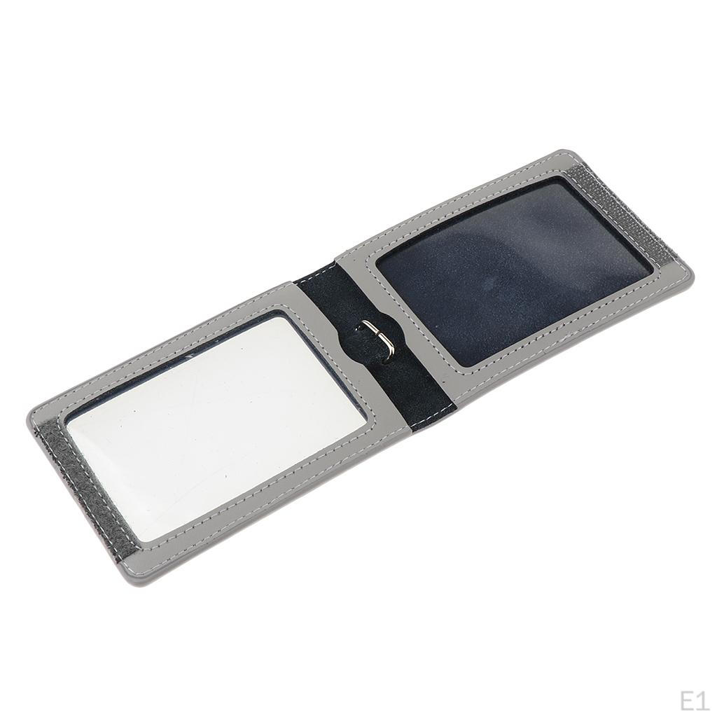 Бейдж-холдер из ПУ кожи, держатель для карточек, бейдж с 2 слотами
