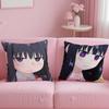 Аниме Kaii to Otome to Kamikakushi Наволочка Мягкая Легко стираемая Подушка Универсальная для Дивана Кровати Путешествий и Офиса