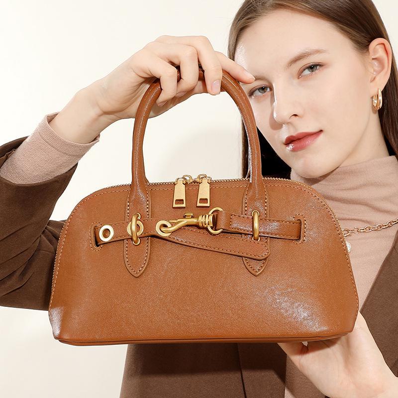 Женская сумка-чехол из высококачественной кожи 2025 года: Новая весенняя европейская и американская модная сумка-мессенджер для переноски и через плечо