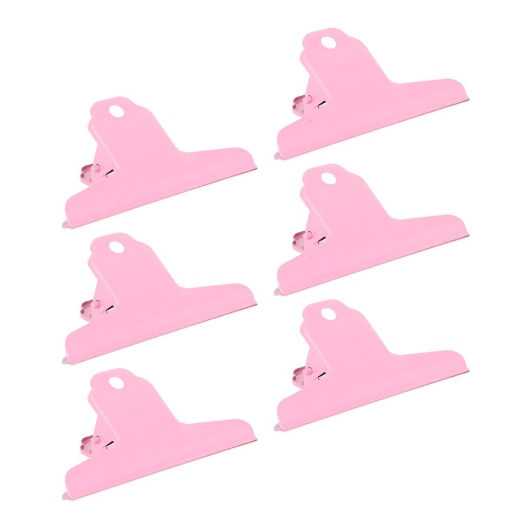 10pcs Metal Clip Iron Large Clip Strong Clamping Force Paper Clips for School Tickets Photos