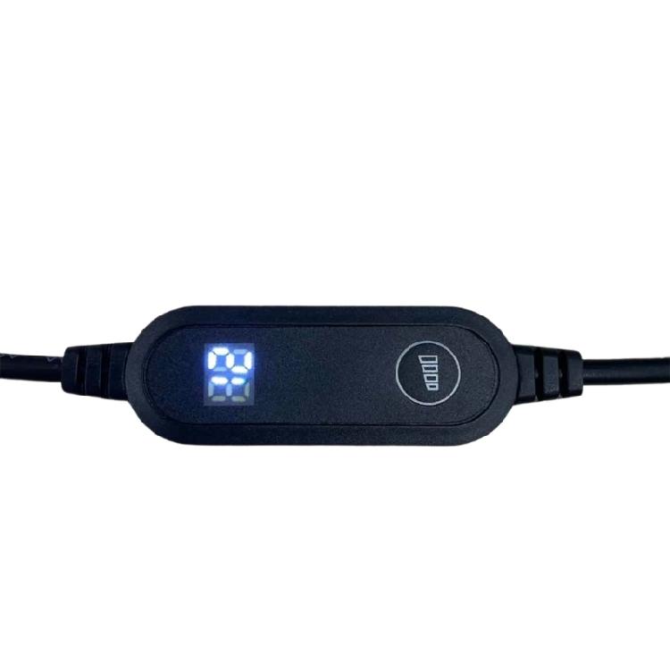 Портативный USB C в 12В Автомобильный Розетковый Конвертер с Регулируемым Выходом 5В 9В 12В Пластиковая Текстура для Электронных Устройств