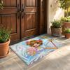 Floor Mat Soft Flannel Rug Non Slip Absorbent Mat for Bathroom Bedroom Home Decor C Cardcaptor S Sakura Cartoon