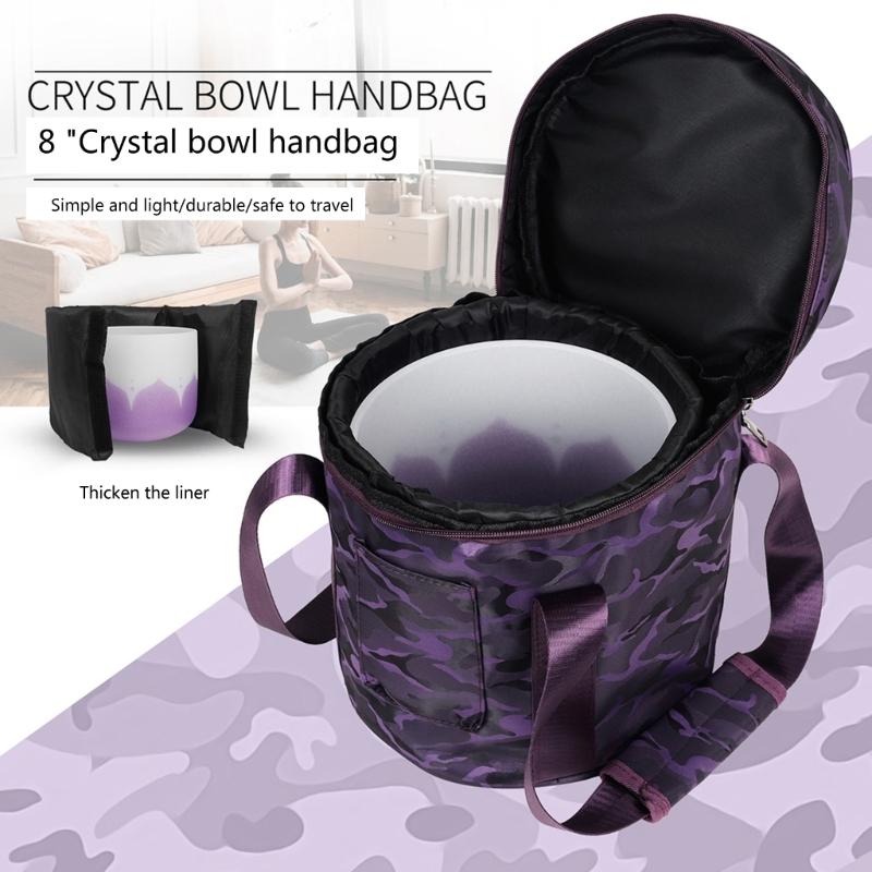 Portable Thicken Singing Bowl Carry Bag with Handle Carrying Cases Padded Travelling Bag Yoga Singing Bowl Carriers Bag