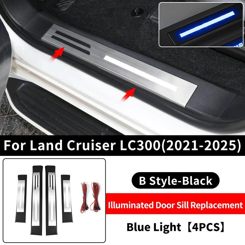 MWLU3 For 2021-2025 Toyota Land Cruiser 300 LED Door Sill Panel Replacement Part lc300 Interior Modification Accessories Welcome Pedal