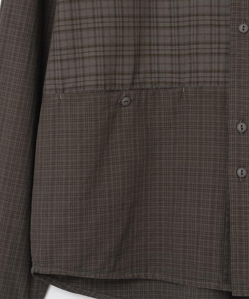 MILLO ARCHIVE Kozel Washed Check Shirt [Washed Brown]