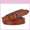 Retroinspired Leather Belt For Ladies With Metal Clasp And Pure Leather Design