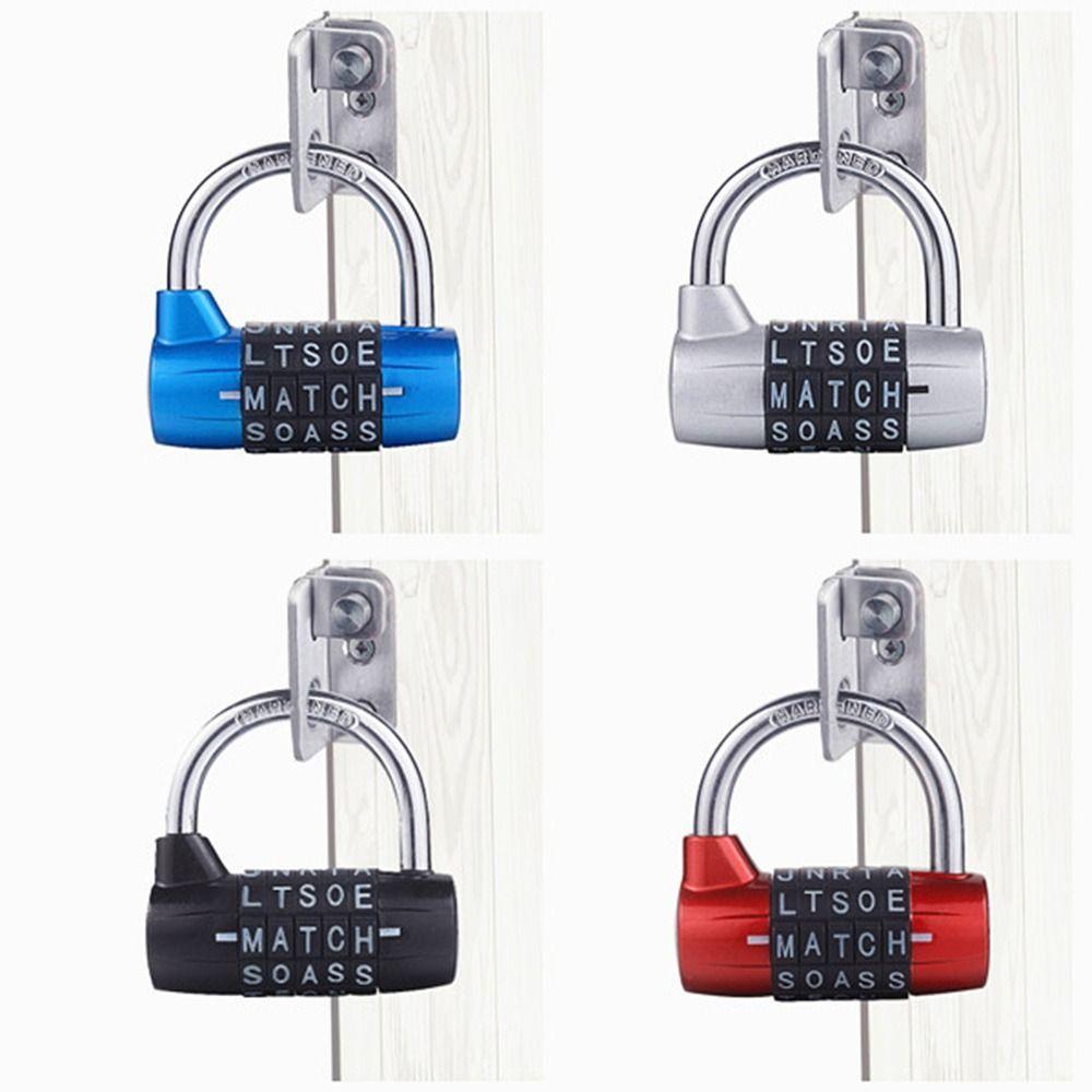 Travel Code Password Lock Door Cabinet Drawer Lock Luggage Padlock 5 Letter Combination Padlock