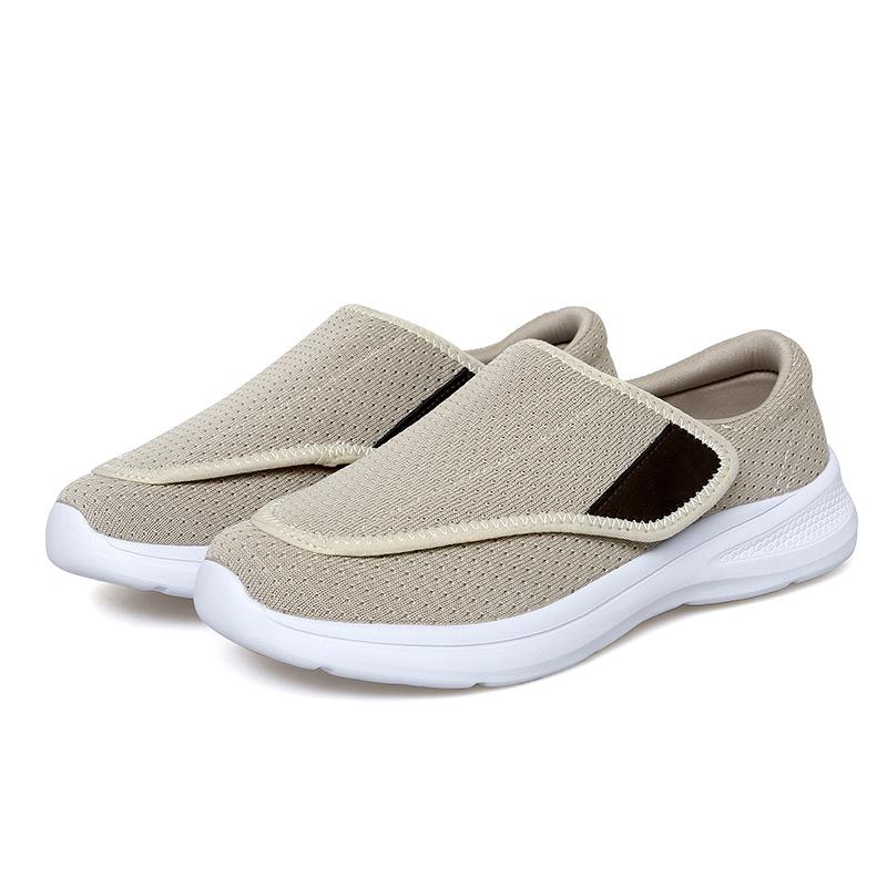 Женская диабетическая обувь для пожилых людей, большой размер, расширяющая обувь для женщин с удобрениями, регулируемая обувь для отеков ног, нескользящая