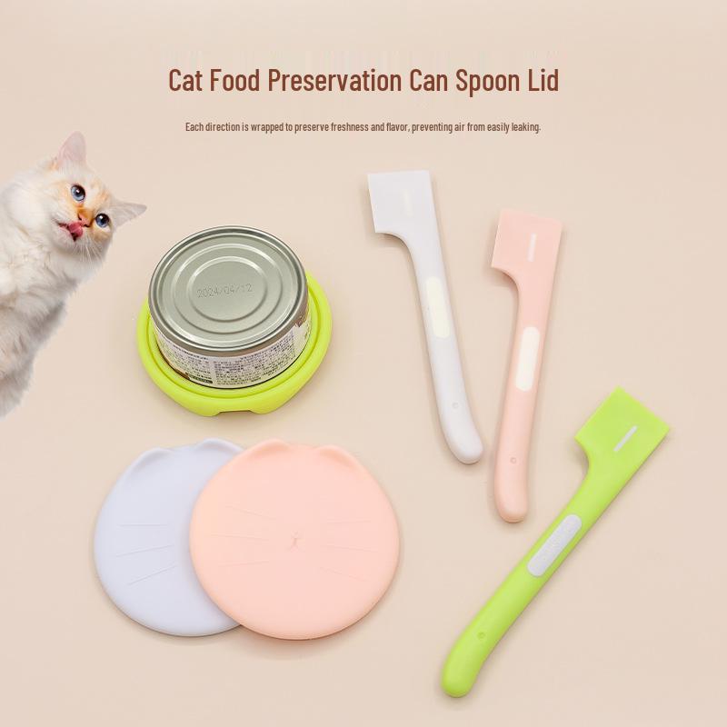 Pet Food Spoon & Can Opener for Cat & Dog Wet Food