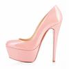 Fashion Women Pumps 14cm Extremely Platform High Heels Sexy Patent Leather Red Black Wedding Party Shoes Stiletto Plus Size 44