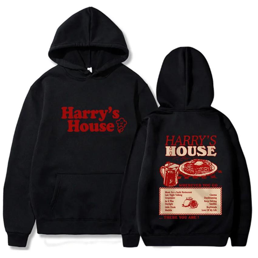 Худи Harrys House Love on Tour Мужская Осенняя Хлопковая Толстовка Унисекс Красивое Эстетичное Худи Ретро Комикс Принт Графическая Одежда