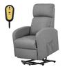 VEVOR Power Lift Recliner Chair, Electric Lift Chair for Elderly, Infinite Position Adjustment, Linen Fabric, High-Resilience Foam, with Side Pockets