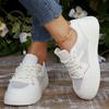 Fashion 2025 New Breathable White Sneakers Women Comfortable Thick Bottom Vulcanizd Shoes Woman Spring Summer Lace Up Causal Sneakers