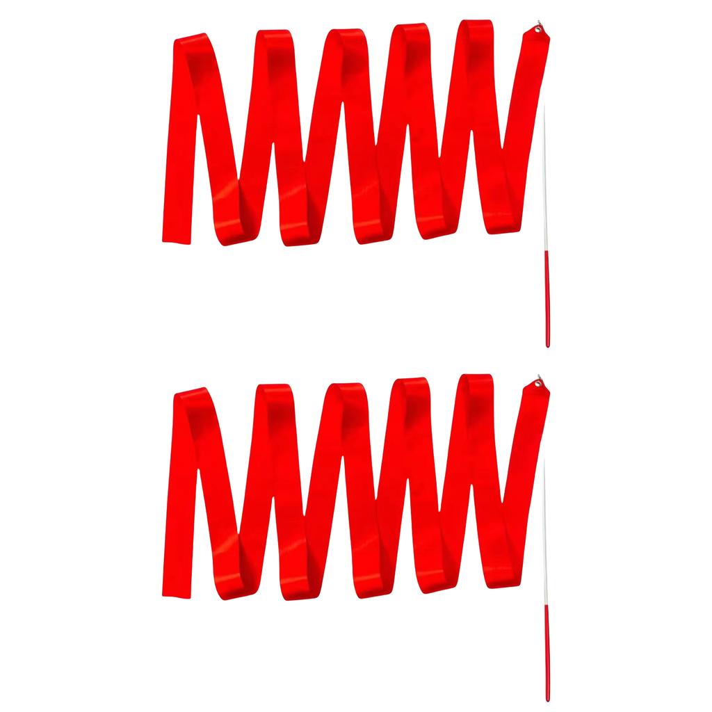 2 метра танцевальные ленты гимнастическая лента для детей красочная гимнастическая лента с палочкой для кручения лента-палочка для художественной гимнастики