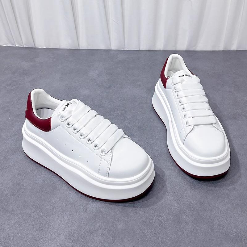 Cowhide Version~ Genuine Leather Thick-soled Heightening Little White Shoes Children's 2025 Spring and Summer New Board Shoes Casual Sports Shoes