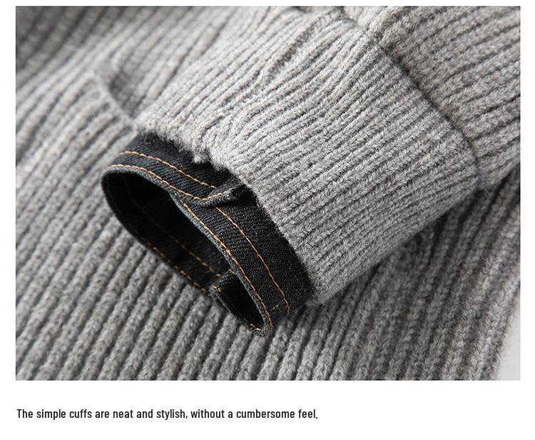 Мужской вязаный кардиган-свитер куртки корейского стиля Весна/Осень 2025