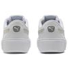 Puma Smash Platform Low Top Sneakers Women Sneakers White Gray 383877-02
