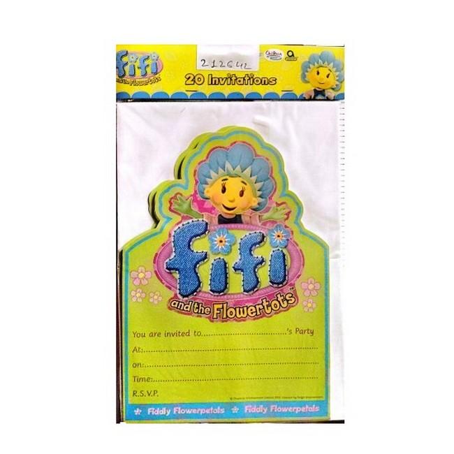 Приглашения с логотипом Fifi и The Flowertots (Пакет из 20)