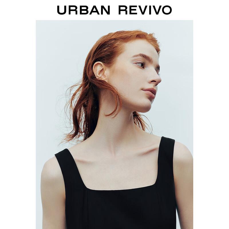 UR French Chic Hepburn Style Pleated Sleeveless Dress