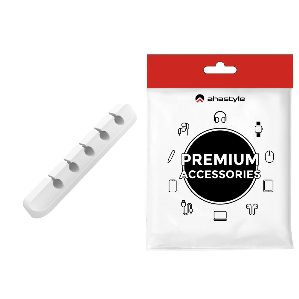 AHASTYLE WG144 Silicone Cable Clip Wire Organizer 5-Hole Adhesive Cord Management