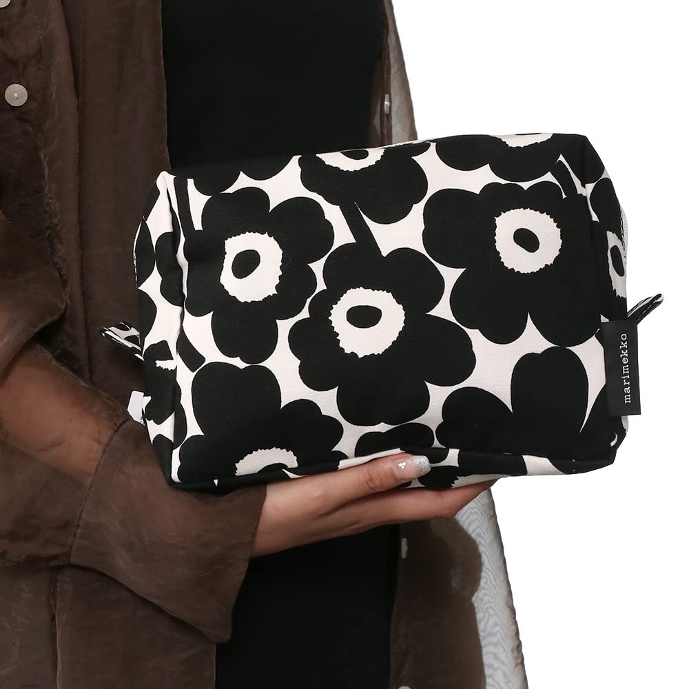 Cosmetic Travel Makeup MINI Mini Black [Marimekko] Pouch, Pouch, Pouch, UNIKKO, Nordic, Vilya, Unikko, 71295, 190, [Used]
