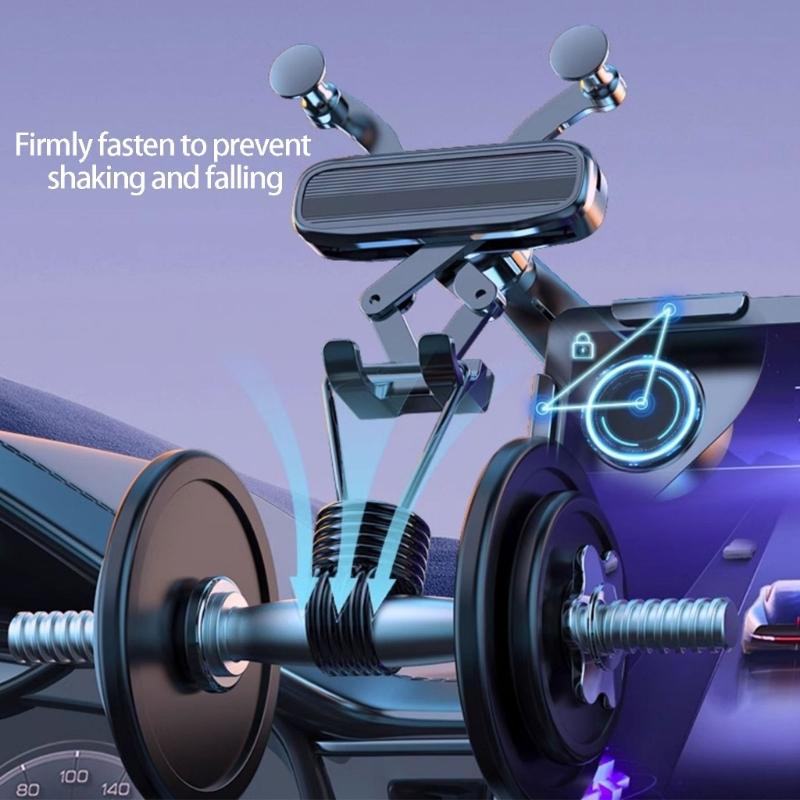 Регулируемый Универсальный Держатель для Телефона с Шаровой Головкой для Приборной Панели Автомобиля с Силиконом Без Остатков Клейкий Автоматическая Блокировка