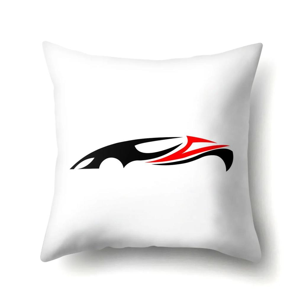 Sports Car Striped Pillowcase Office Cushion Cover Living Room  Waist