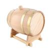 3L Vintage Wood Oak Timber Wine Barrel Dispenser for Whiskey Bourbon Tequila