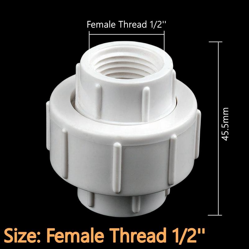1~5 шт 1/2'' 3/4'' 1'' внутренняя резьба ПВХ соединительный элемент водопроводная труба аксессуары фитинги для аквариума адаптер для полива садовых растений