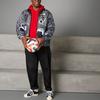 adidas Повседневная мужская куртка на молнии с длинным рукавом и полосатым воротником, черная IP1607