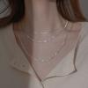 Gypsy Collarbone Stacked Necklace Accessories Female Personality Super Flash Hollow Sparkling Neck Chain
