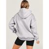 Women's Fashion Casual Solid Color Print Long Sleeve Hooded Hoodies & Sweatshirts