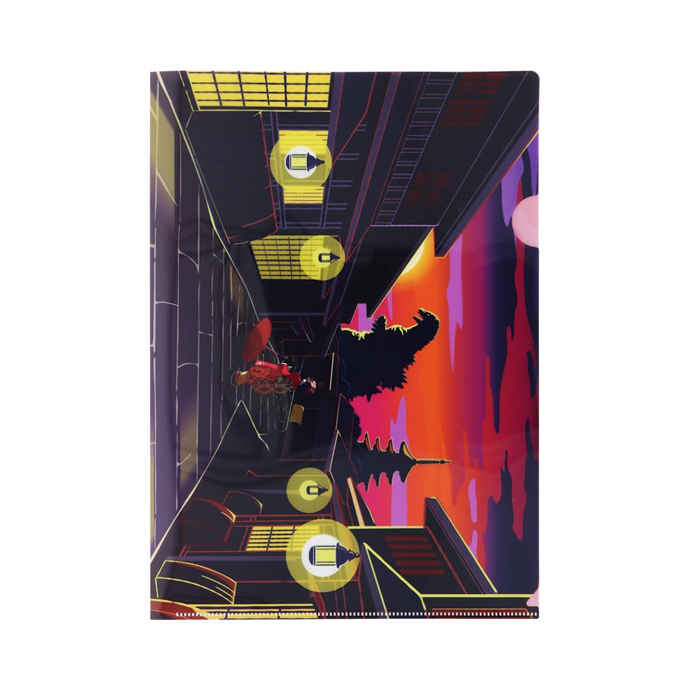 Канцелярский Годзилла Прозрачный файл ЯПОНСКОЕ ИСКУССТВО S2173808 Sun-Star Набор, V,