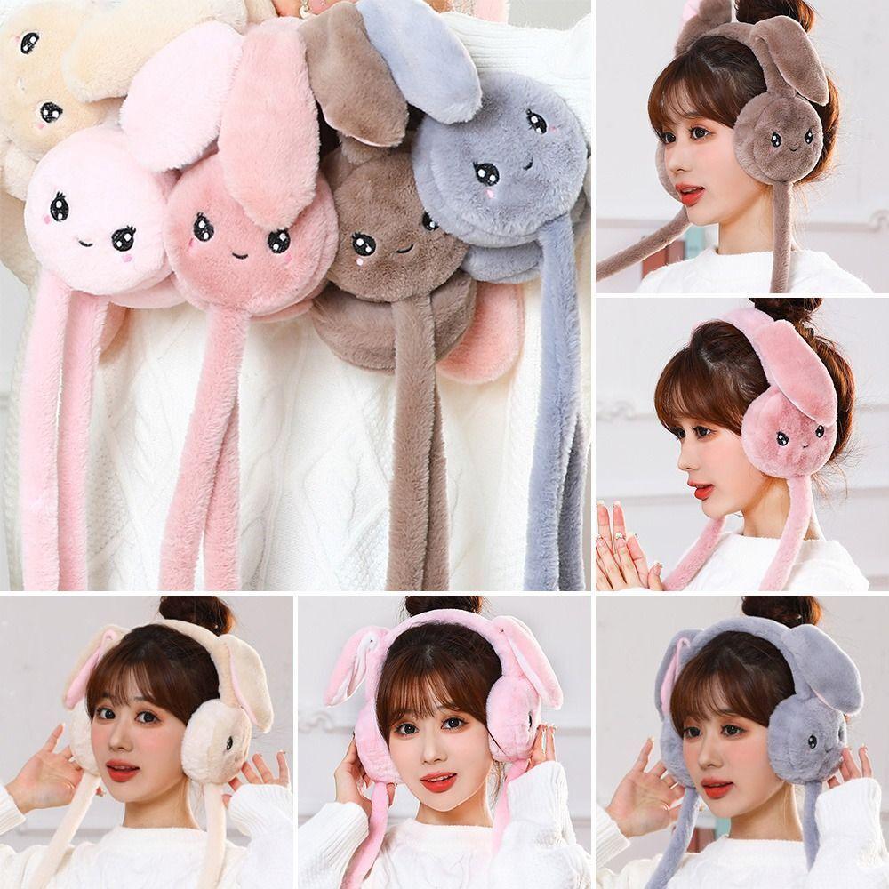 Шапки Moving Rabbit Eararmuffs Ear Protection Ear Warmers Winter Plush Ear Muffs