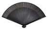 Короткий веер для горячего тиснения из ткани, черный<Unisex>