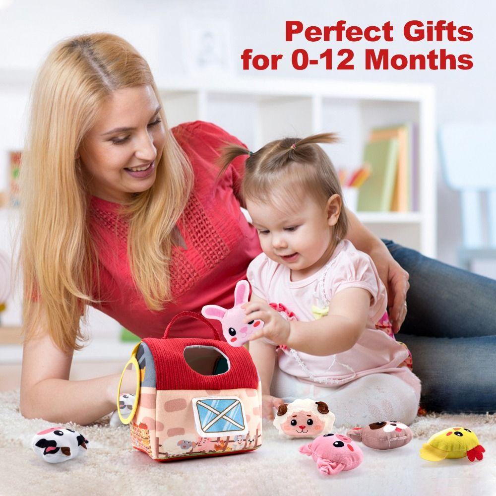 Farm Simulated Farm Animals House Set Cute Animals Cognition Doll  Festival Party Decor